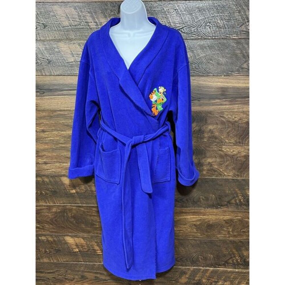 Disney Catalog Womens XL Vintage Bath Robe Winnie The Pooh Tigger 100% Polyester